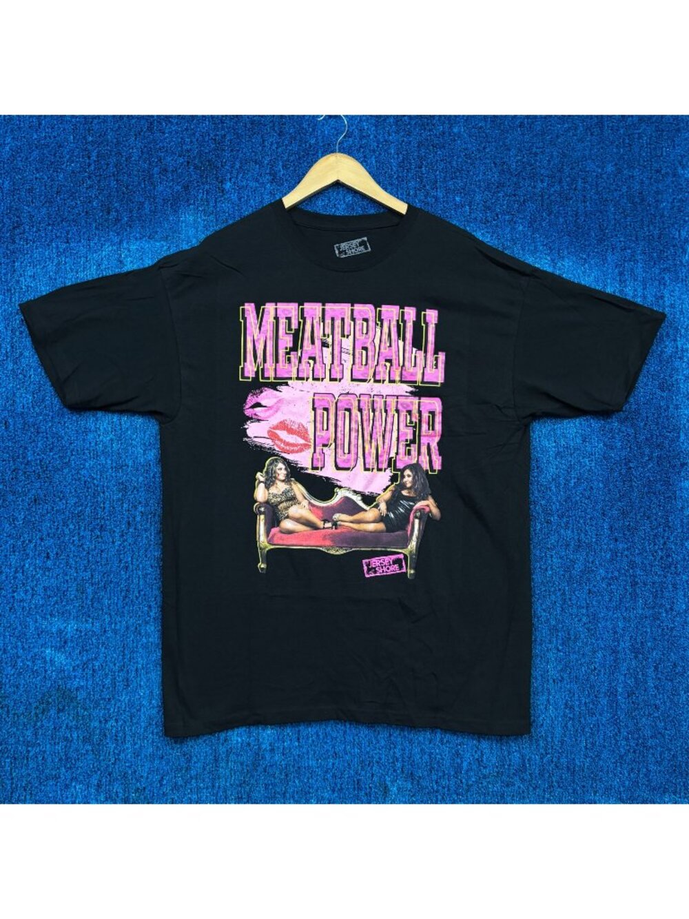 Jersey Shore "Meatball Power" Graphic T-Shirt Size Extra Large